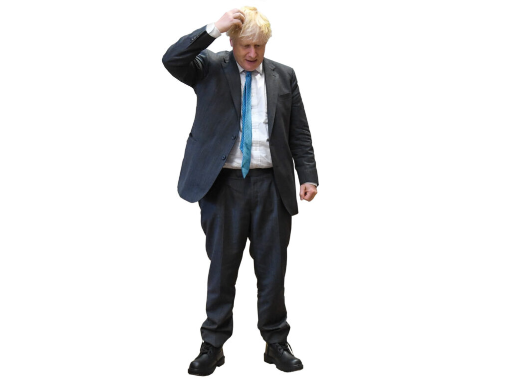 Image of Boris Johnson looking confused